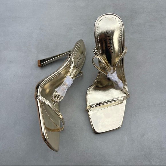 Simmi London Shoes - SIMMI London Gold Heel